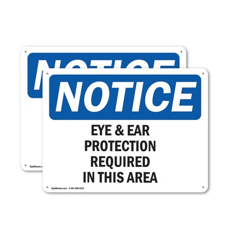 Signmission 12 in Height, 18 in Width, Aluminum, Rectangle OS-2PACK-NS-A-1218-L-12299